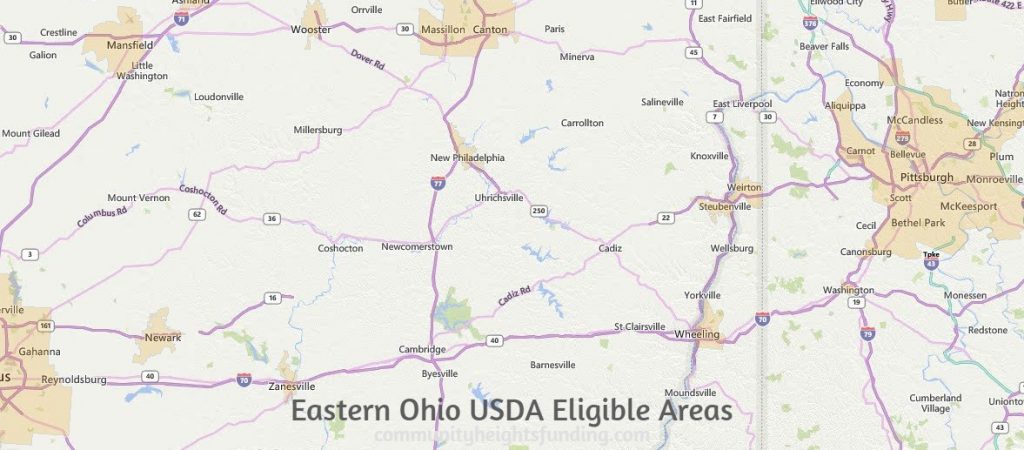 Eastern Ohio USDA Eligible Areas