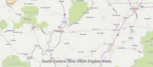 South Eastern Ohio USDA Eligible Areas