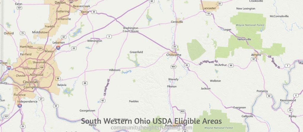 South Western Ohio USDA Eligible Areas