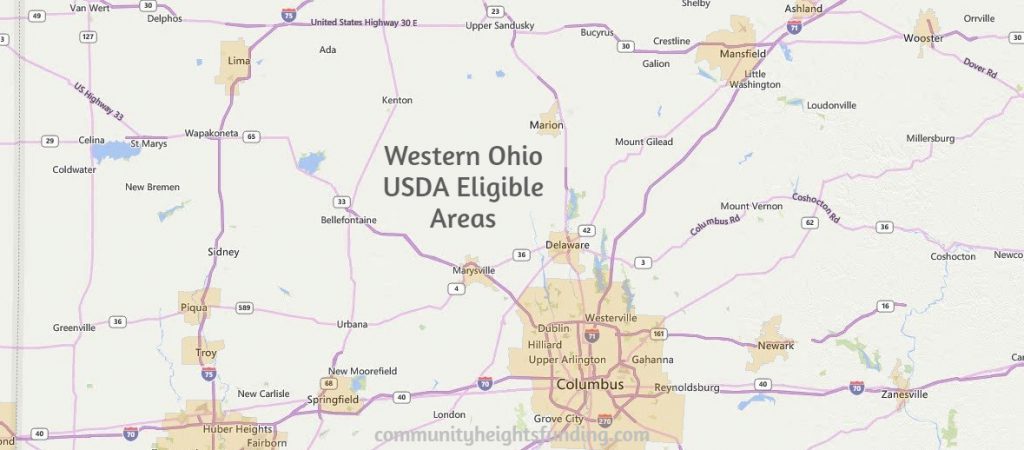 Western Ohio USDA Eligible Areas